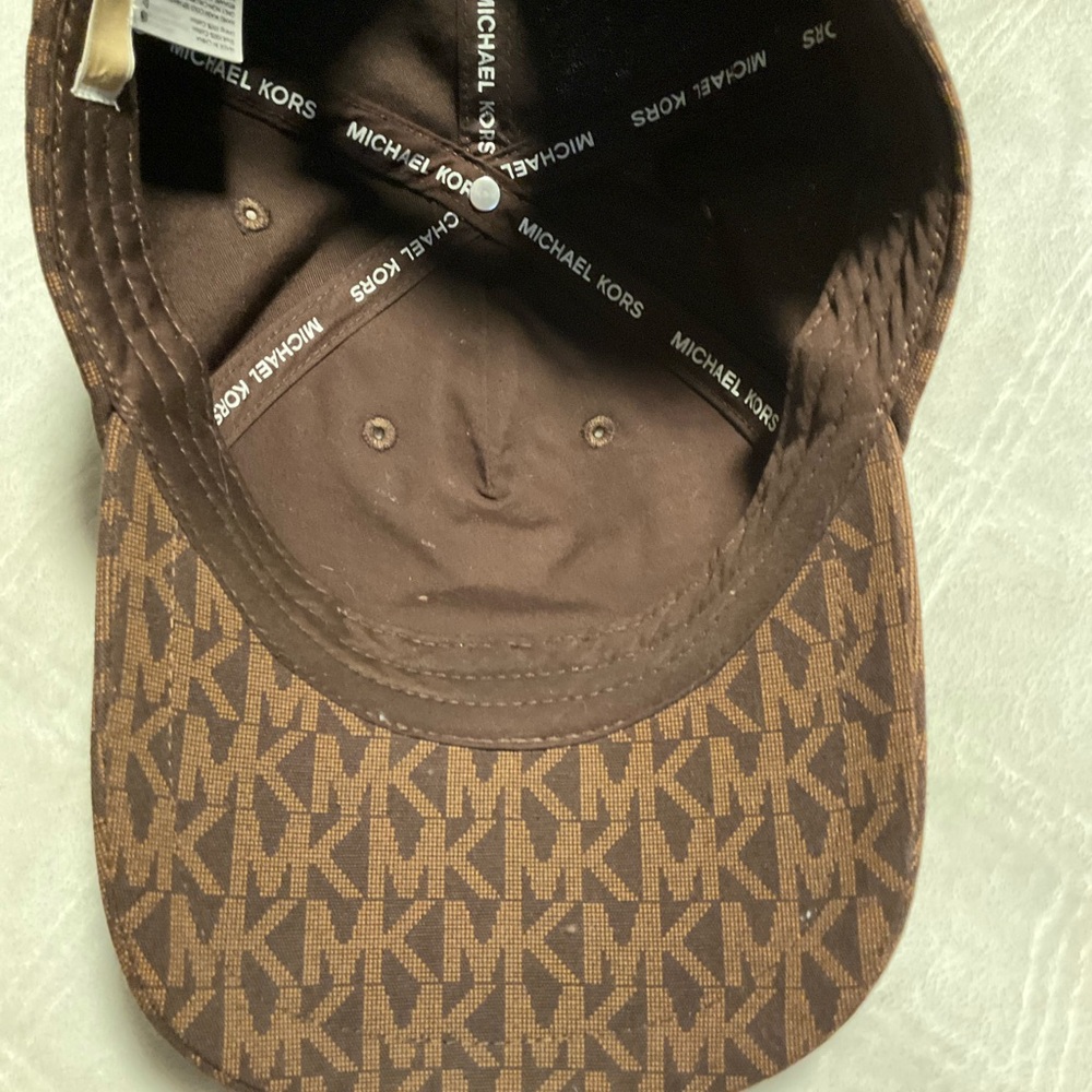 MK Brown Patterned Cap - Picture 4 of 6